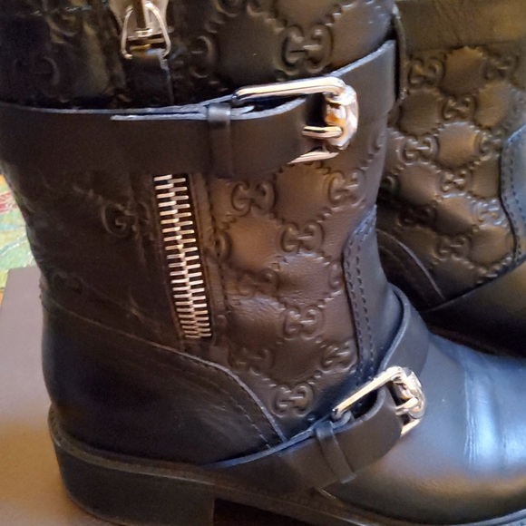 Gucci Guccissima Moto Boots EUC - Picture 6 of 10